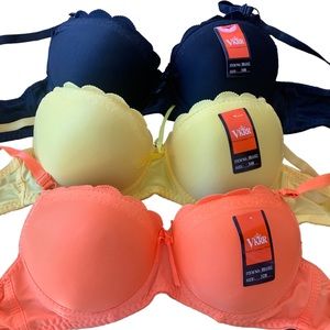 3 pack underwire bras.  NWT. Various sizes